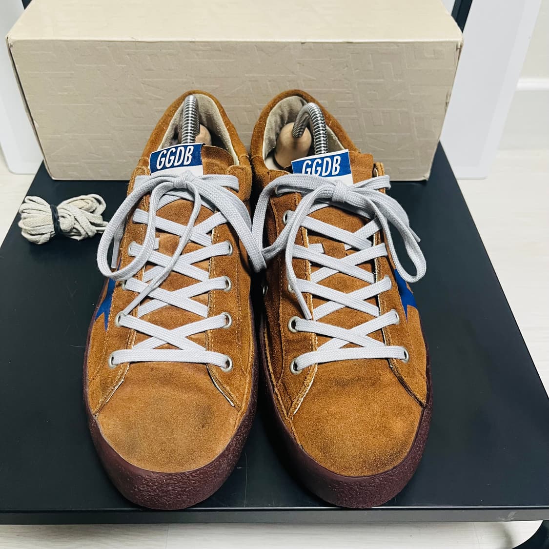 정품 43) 골든구스 브라운 누벅 스니커즈 275~280 상품이미지3