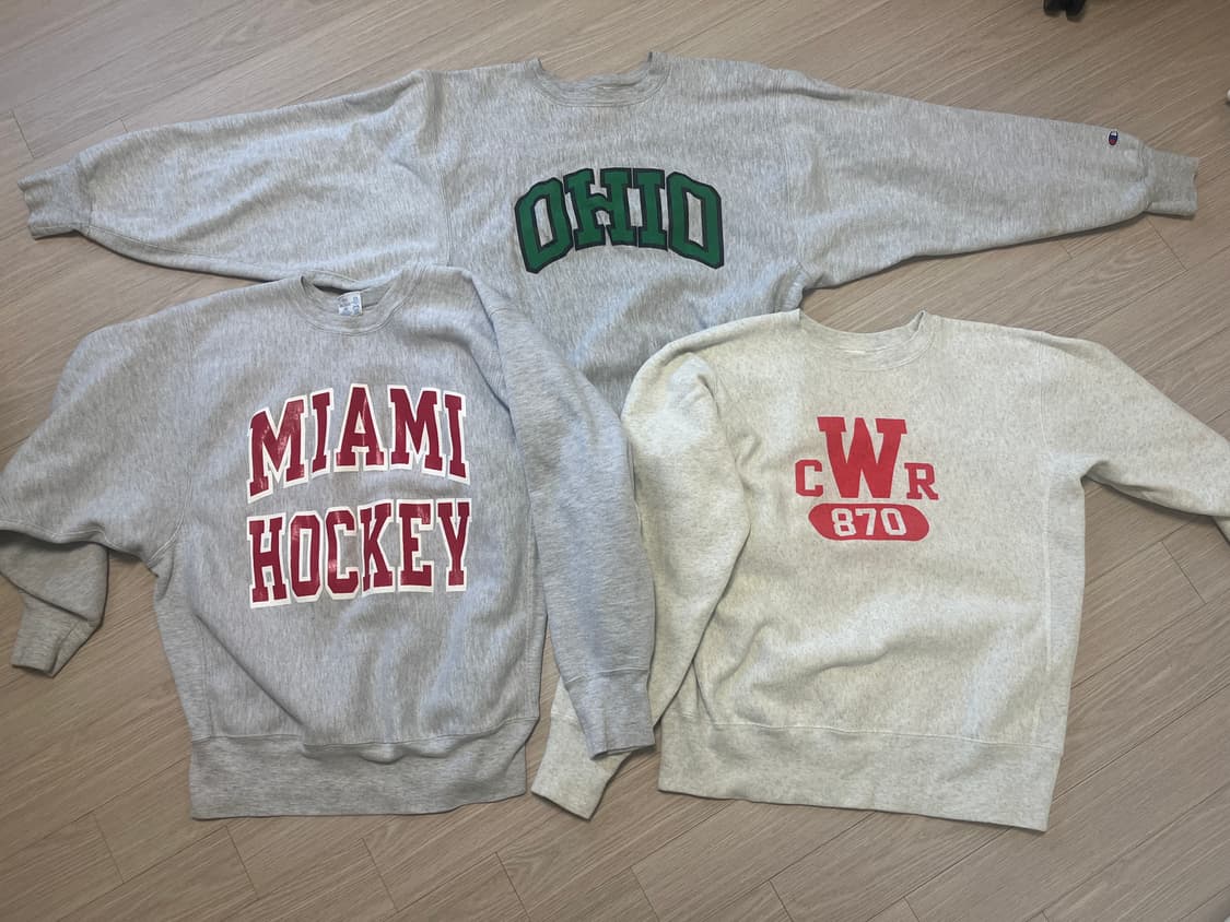 챔피온 리버스위브 80s 90s 현행 스웻셔츠 맨투맨 상품이미지1