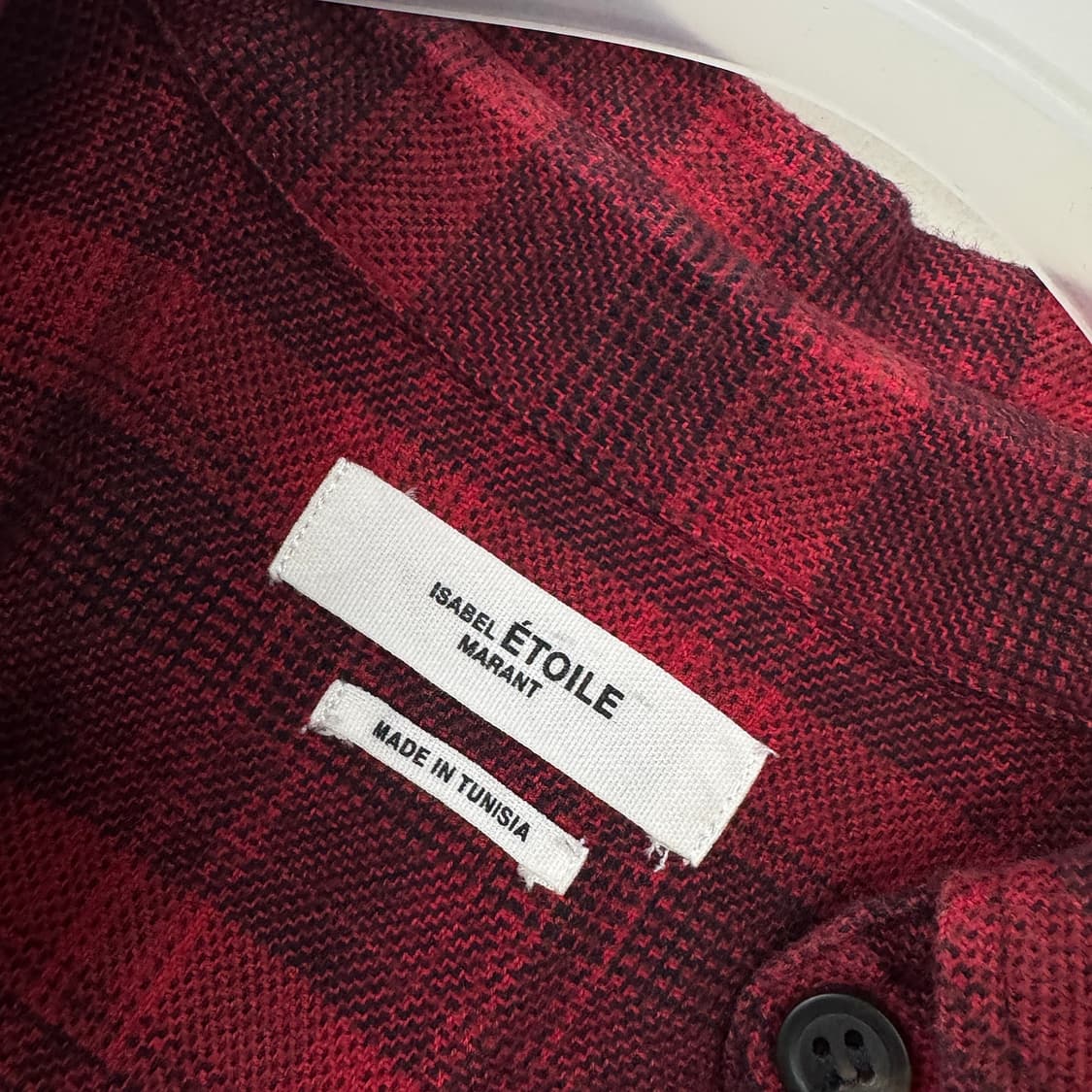 이자벨마랑 에뚜왈 체크 코튼 셔츠 상품이미지4