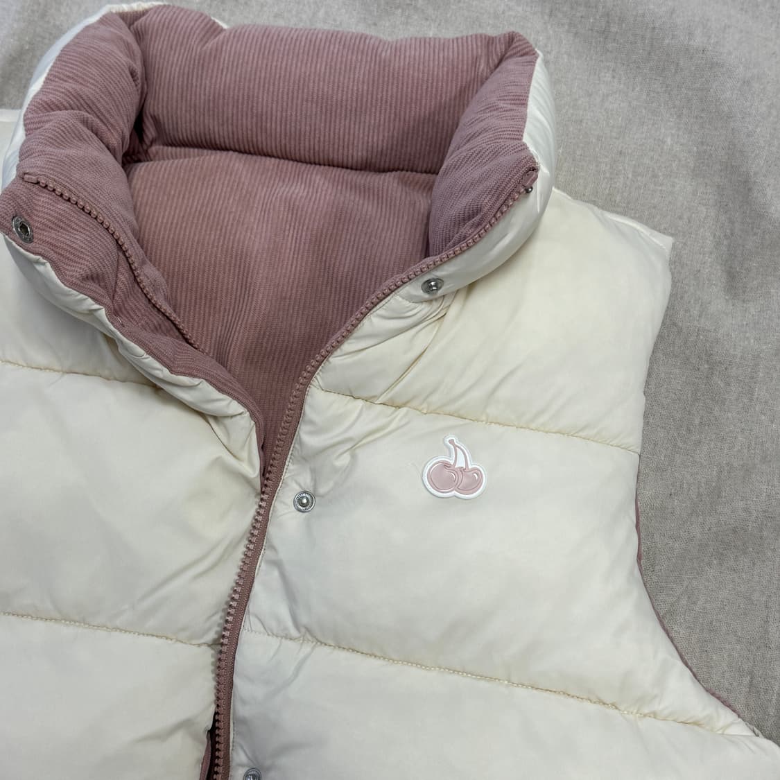 키르시 리버시블 코듀로이 베스트 조끼 1 상품이미지5