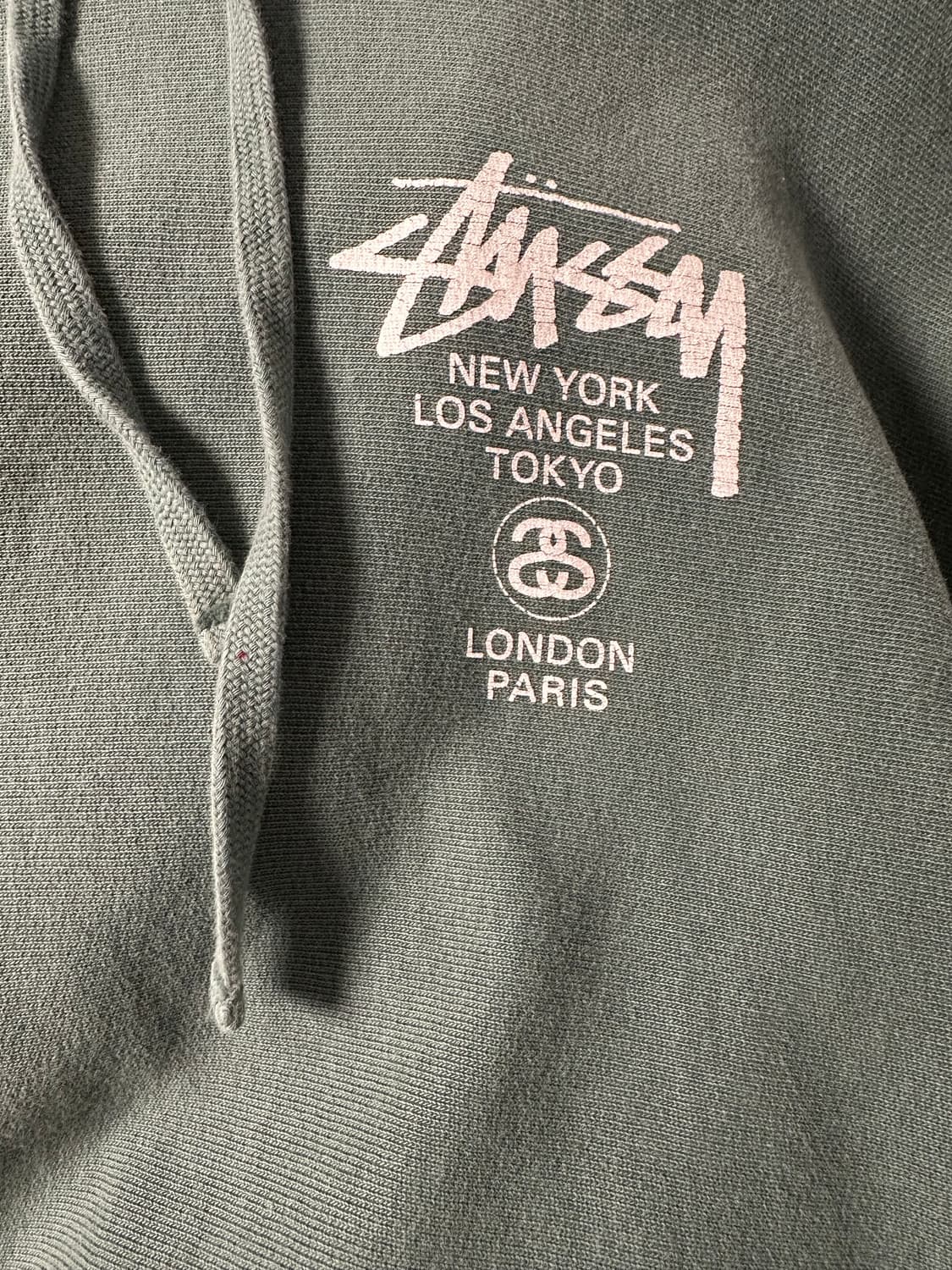 스투시 월드투어 후드 그린 2022 상품이미지4