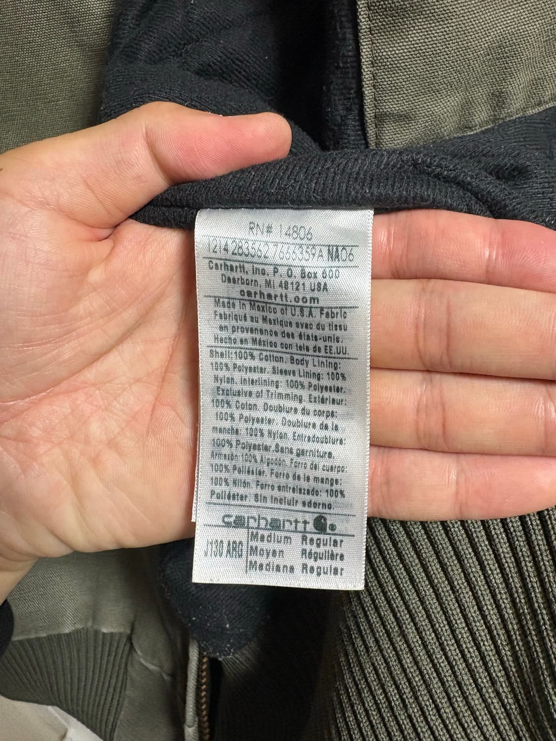 [M] 칼하트 J130 ARG 액티브 자켓 (칸예 착용) 상품이미지8