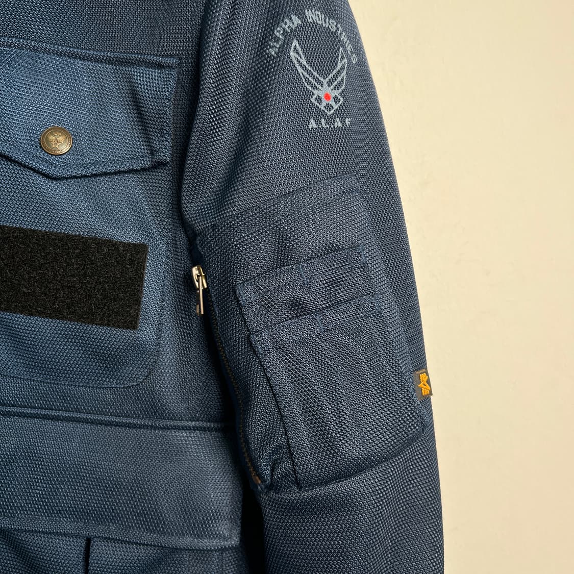 알파인더스트리 네이비 멀티 포켓 라이딩 바이커 자켓 M 상품이미지7