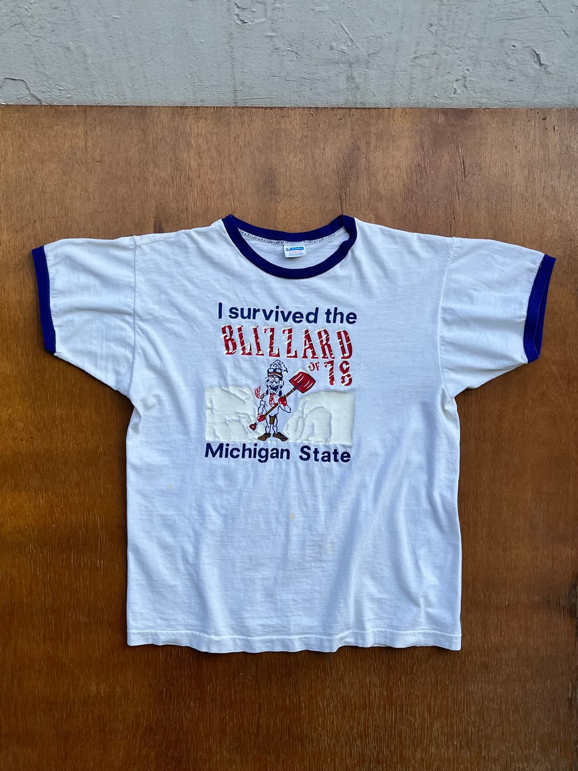 70s Champion Blizzard of 78 Ringer Tee 상품이미지1
