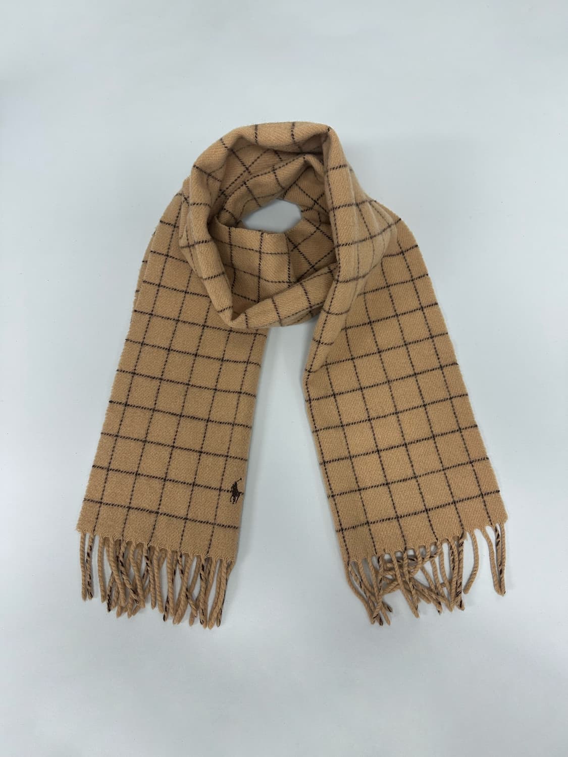 폴로 체크 로고 머플러 상품이미지5