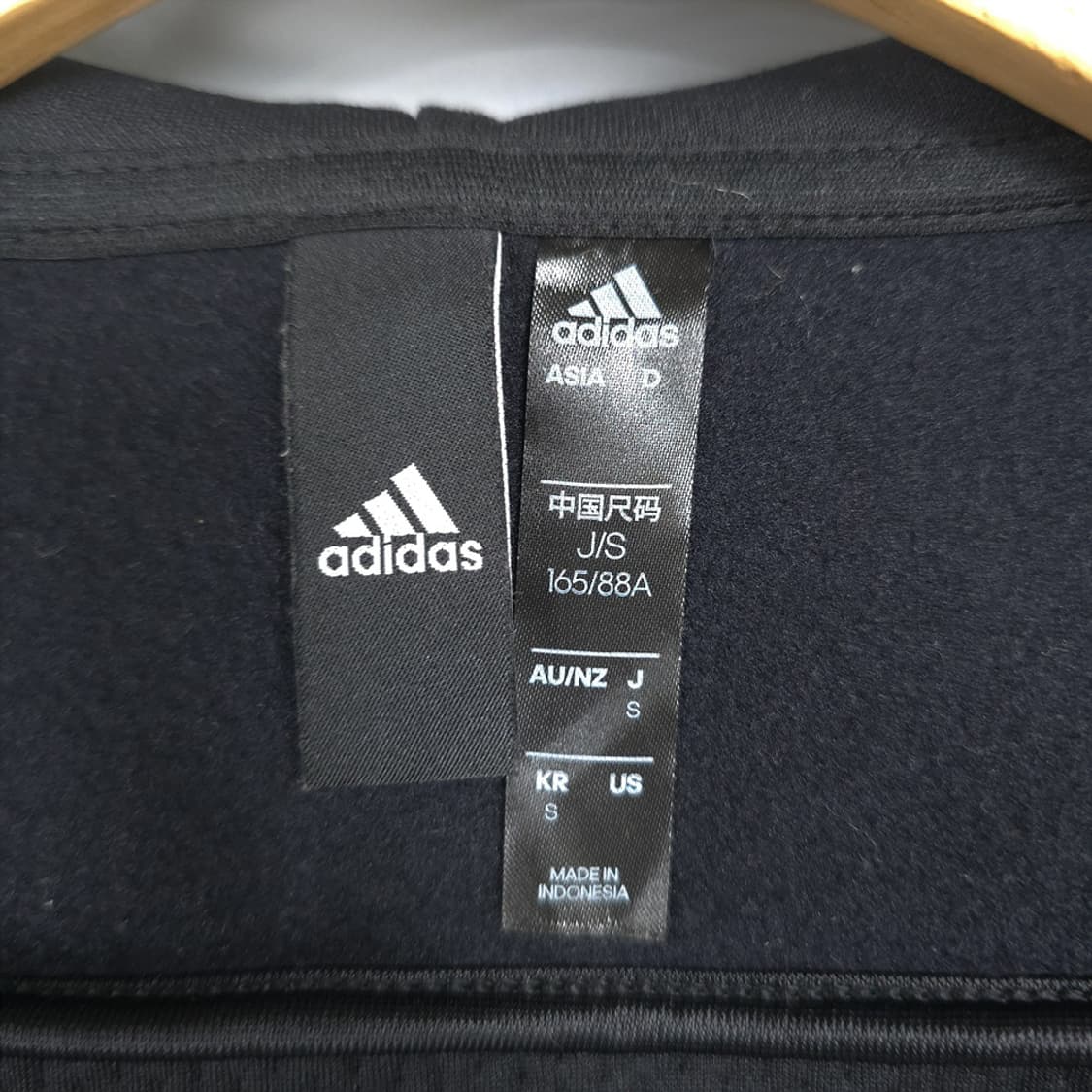 남성용 아디다스 Adidas 집업 후드 블랙 S 상품이미지6