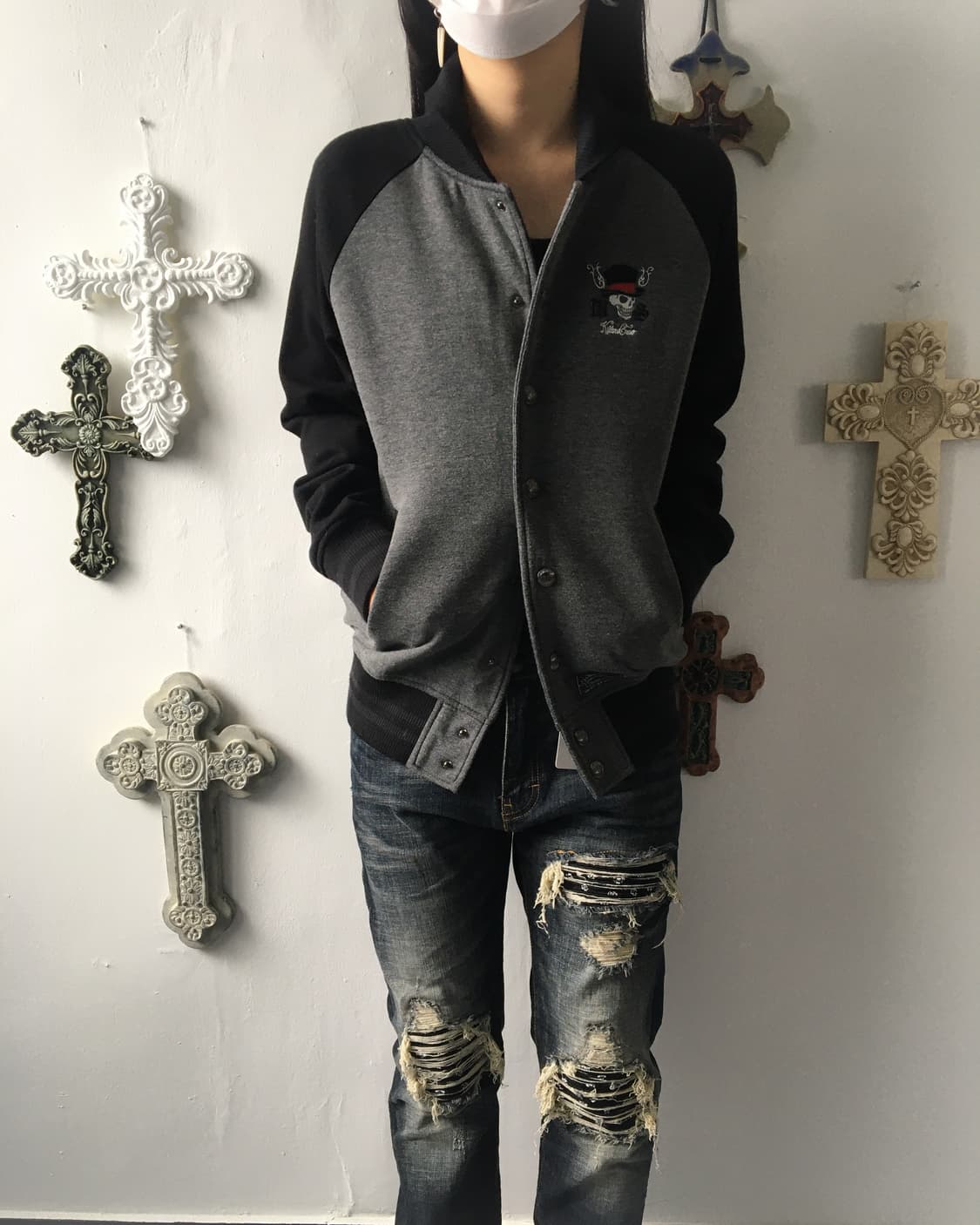 Skull patch jacket 상품이미지5