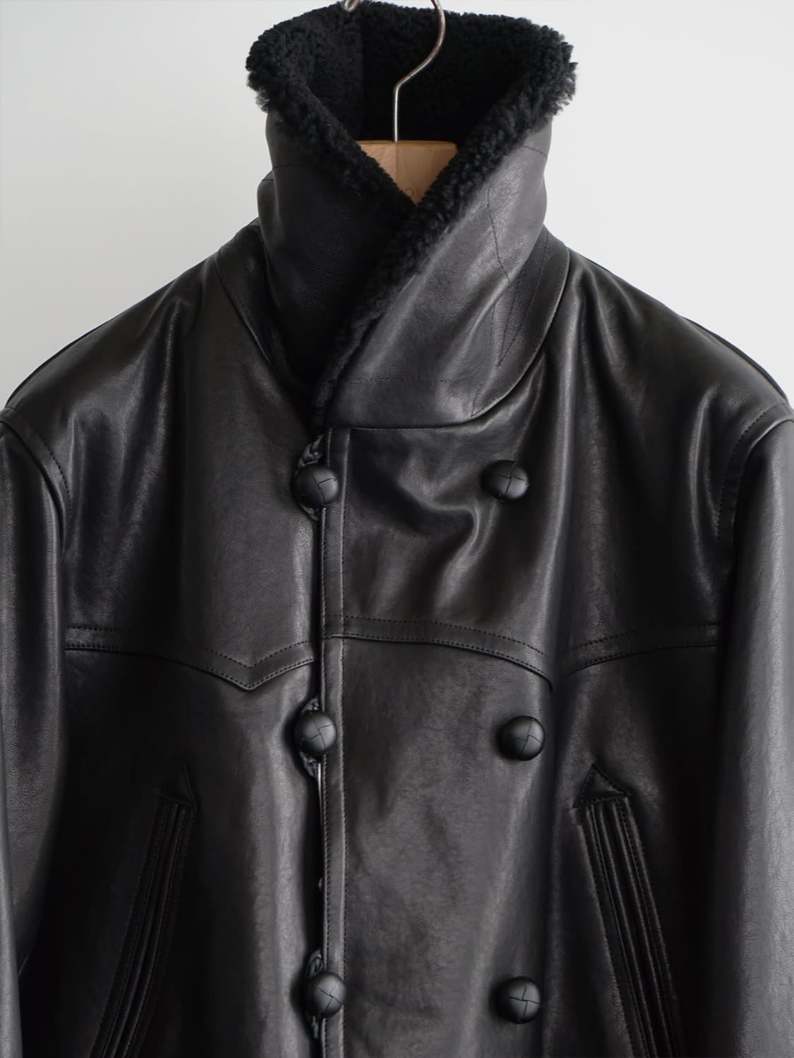 25AW 코모리(COMOLI) 램레더 캐나디안 코트 상품이미지4