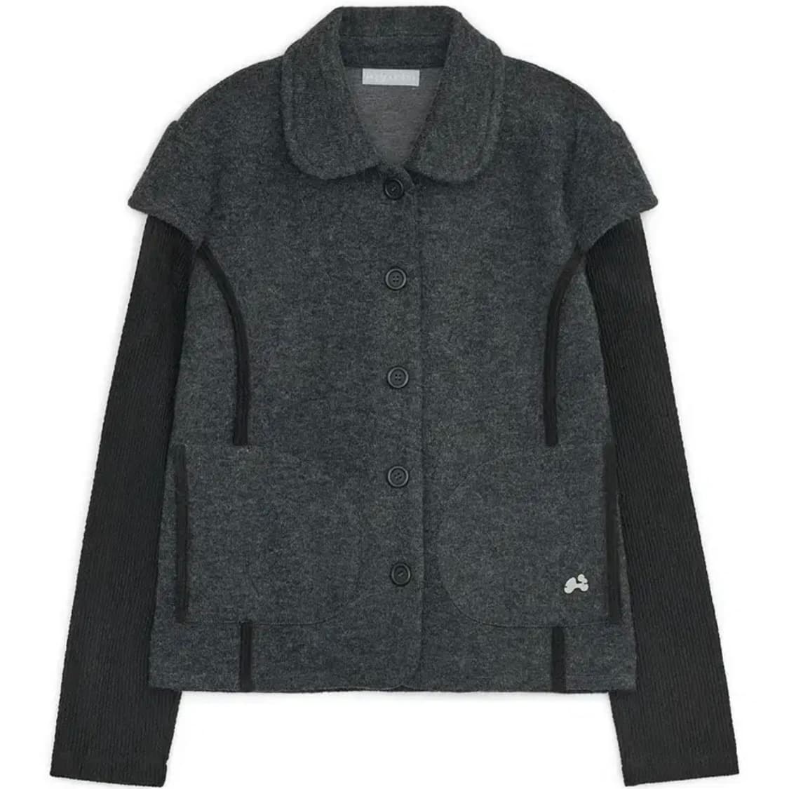 허그유어스킨 라운드 카라 니트 자켓 상품이미지1