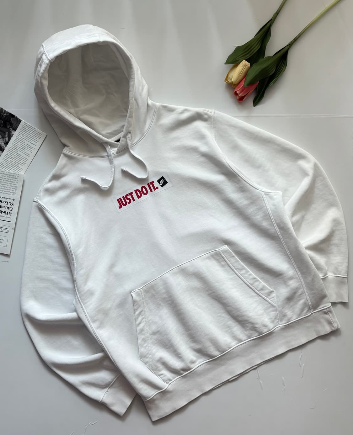 Nike 나이키 JUST DO IT 화이트 후드티 상품이미지1