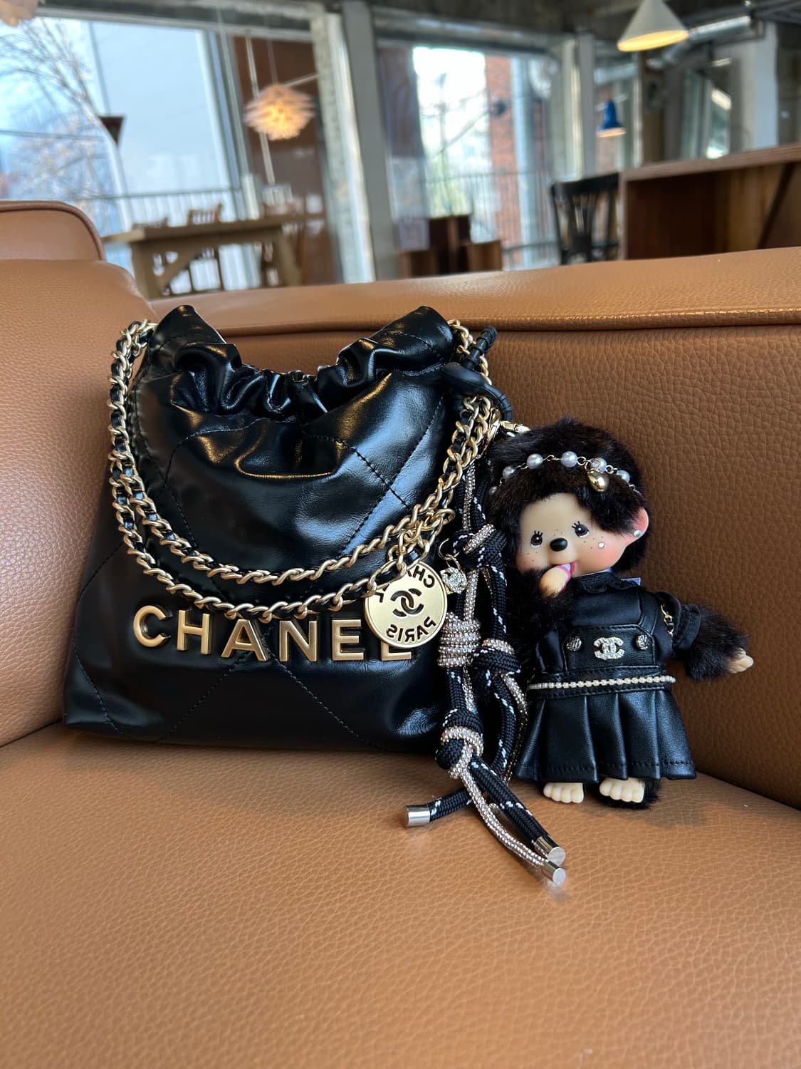 (20)정품몬치치🖤💛  블랙+골드 커스텀키링 상품이미지5