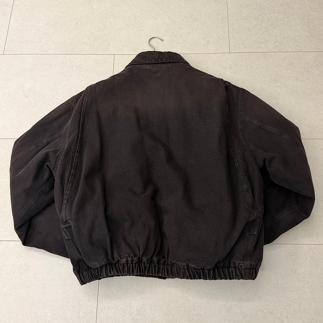 [L] 프라다 패딩 데님 블루종 봄버 상품이미지2