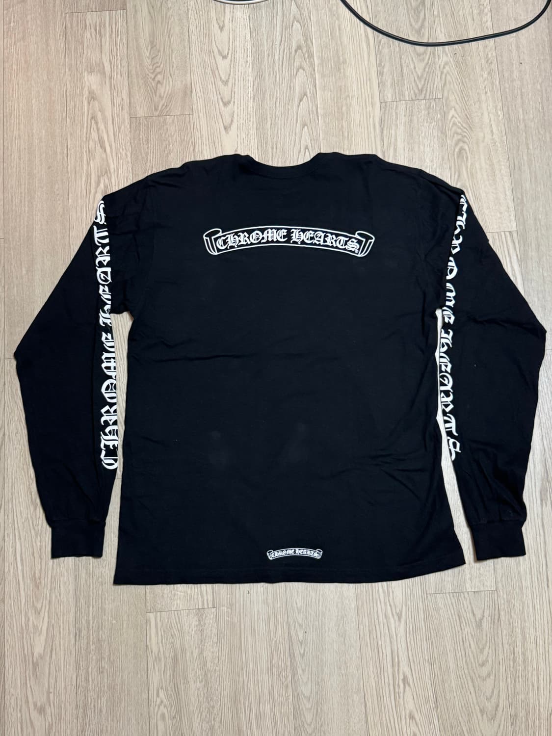 크롬하츠 스크롤라벨 롱슬리브 블랙 XL 상품이미지7