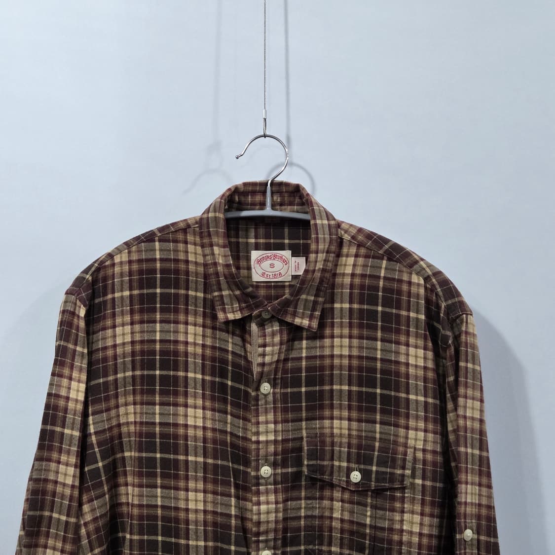 브룩스브라더스 체크셔츠 S 상품이미지2