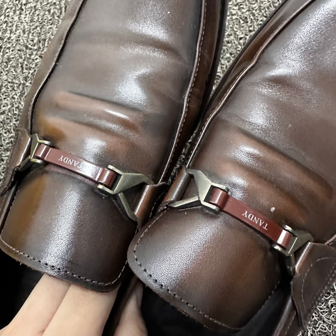 TANDY 텐디 남성 정장 구두 로퍼 브라운 260 상품이미지3