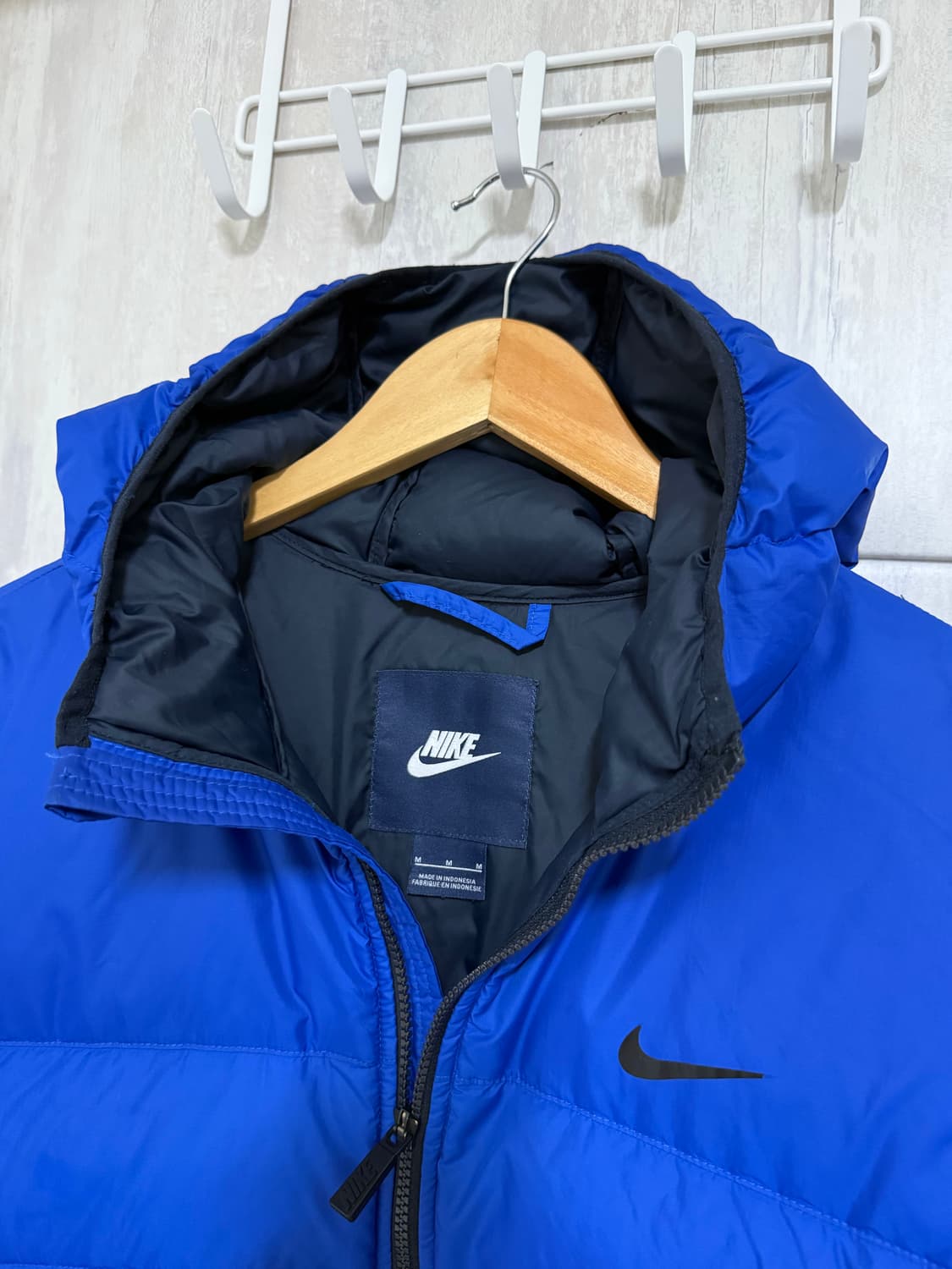 남성 95~100 / 나이키 블루 경량패딩 고프코어 상품이미지4