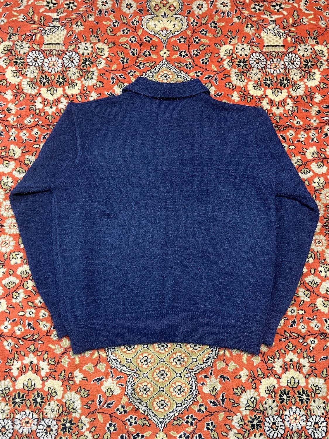 [FREE] 멘토 네이비 니트 부클 카라 가디건 상품이미지4