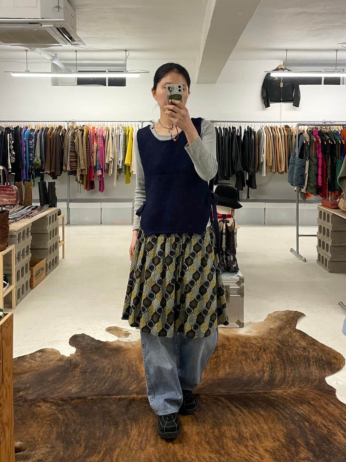 BEAMS BOY knit vest 빔즈보이 레이어드 니트 베스트 상품이미지8