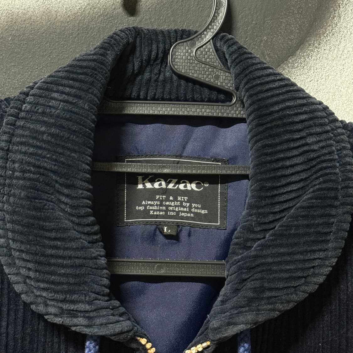 VTG 빈티지 코듀로이 골덴 디테일 배색 집업 자켓 상품이미지5