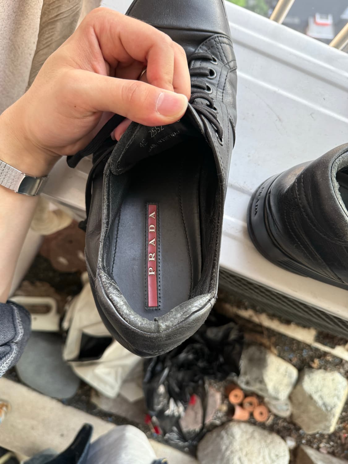 프라다 (프라다스포츠) 레더 컵솔 스니커즈 상품이미지6