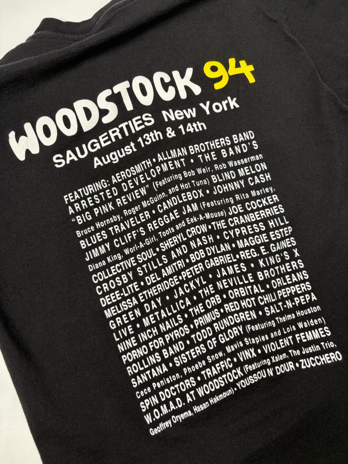 90s Woodstock Tee (black) 상품이미지7