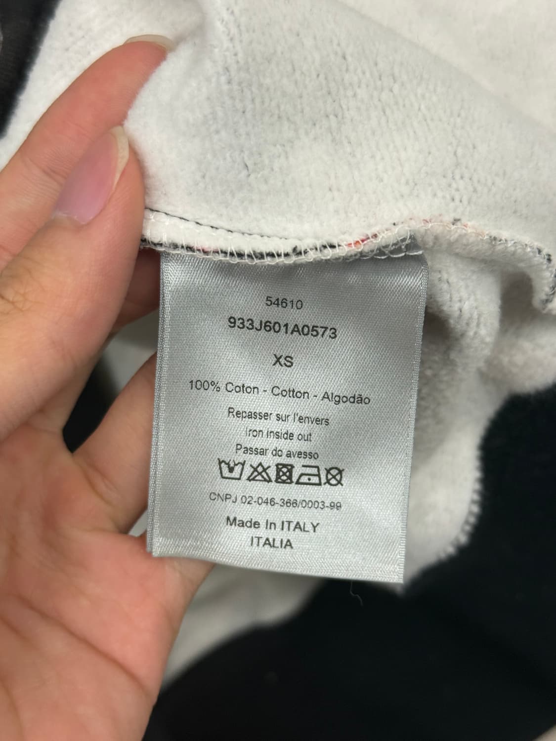 디올 오블리크 소라야마 맨투맨 XS 상품이미지5
