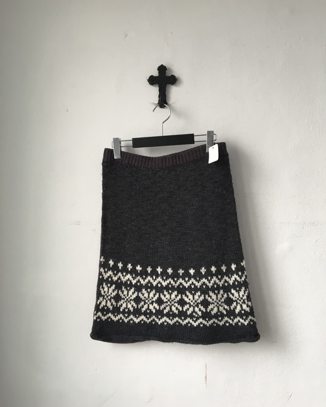 Snow pattern knit skirt 상품이미지1