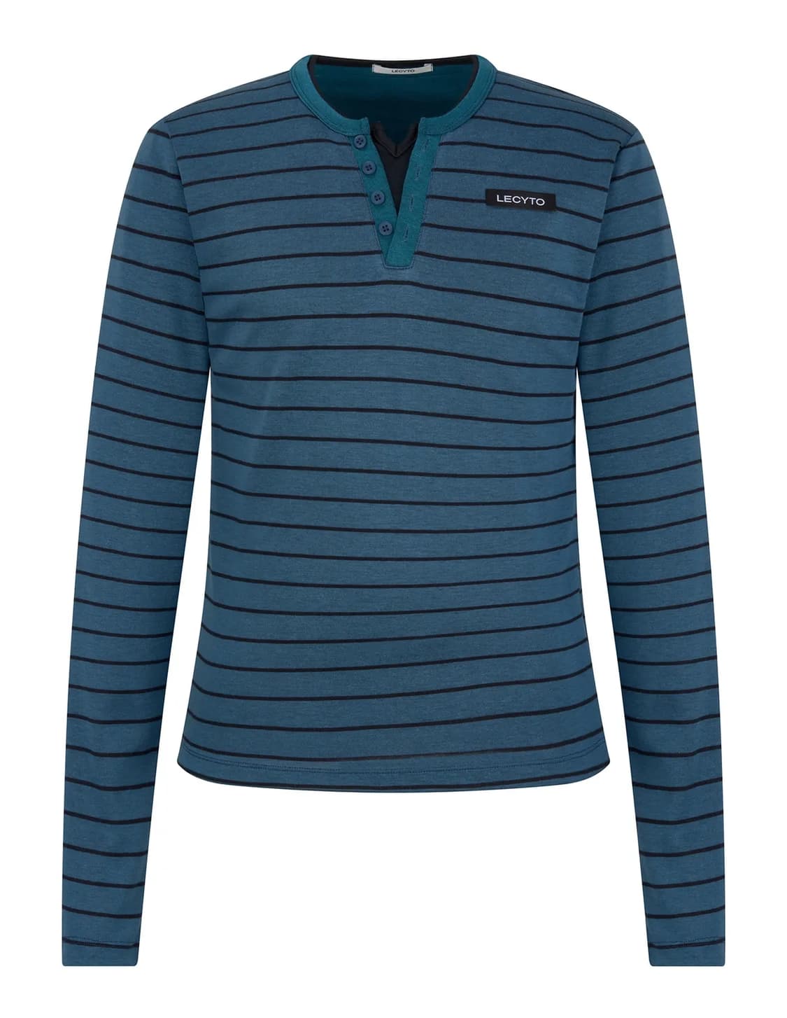 레씨토 스트라이프 헨리넥 블루 (FREE 사이즈) 상품이미지1