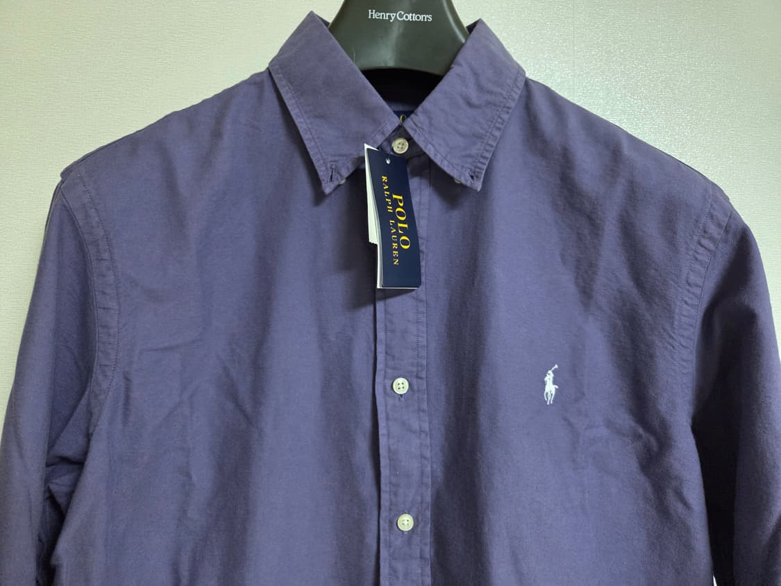 폴로 클래식핏 가먼트 다이 옥스포트 셔츠 연보라 L 상품이미지2