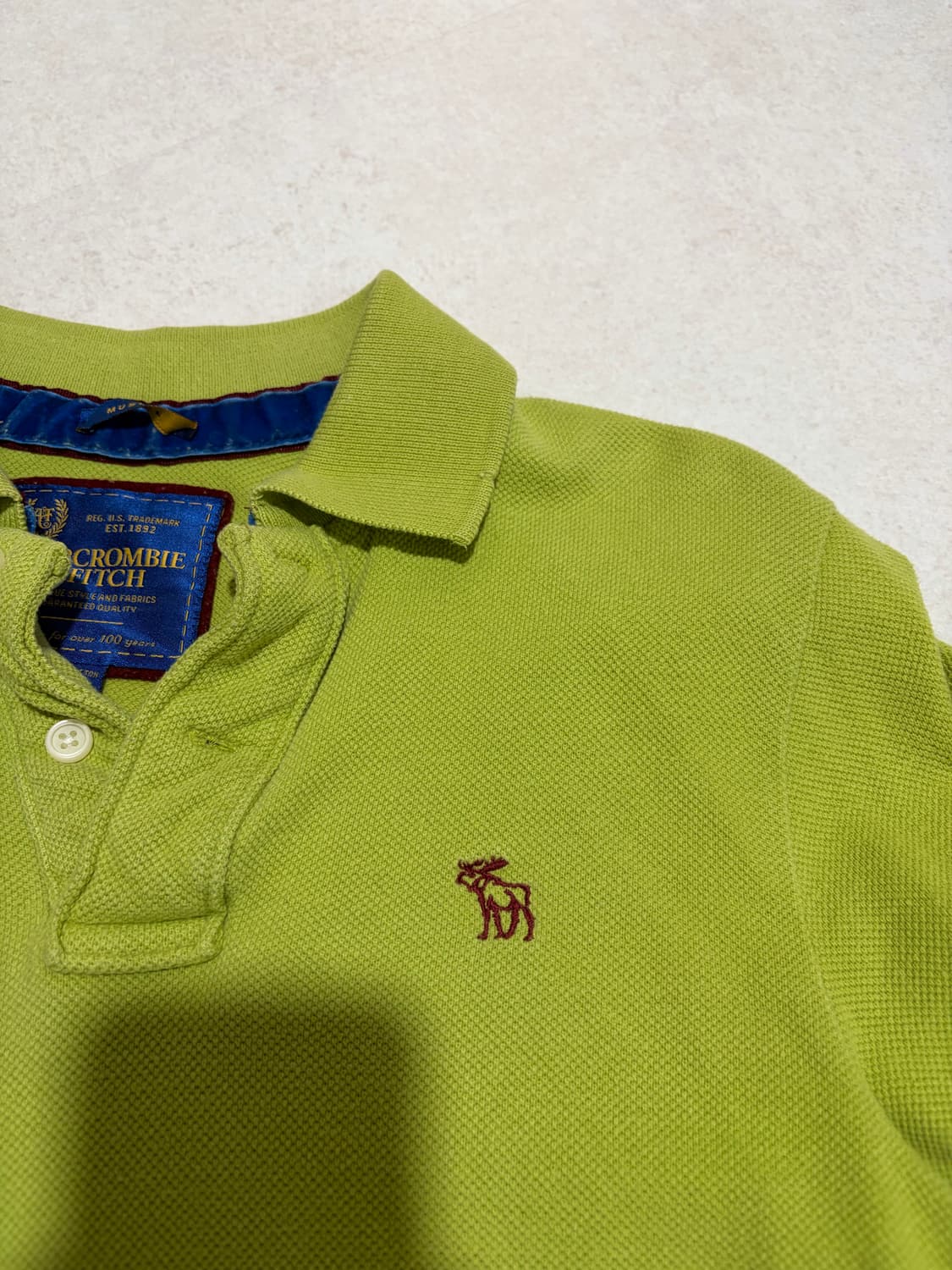 아베크롬비 와플 올리브그린 머슬핏 롱슬리브 95-100 상품이미지3