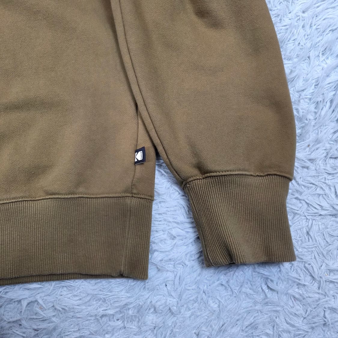 코닥 인스타매틱 오버핏 기모 맨투맨 카키 2XL 상품이미지6