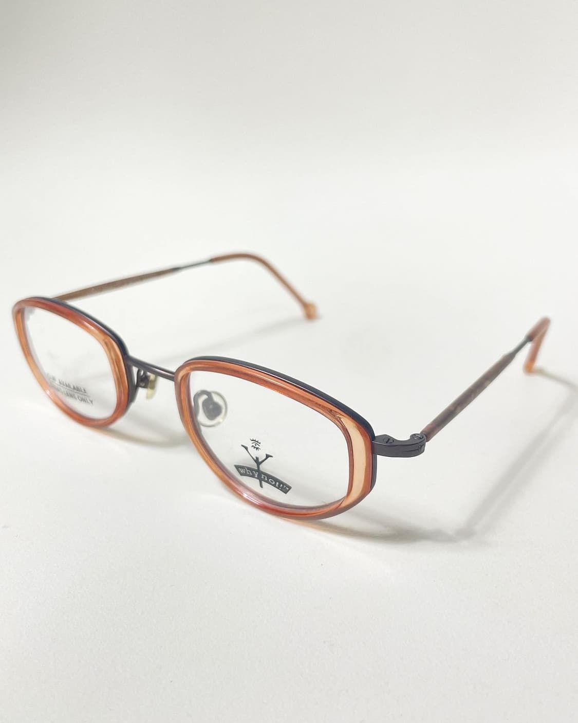 80s 미국제 Why Not 뿔테 빈티지 안경 상품이미지3