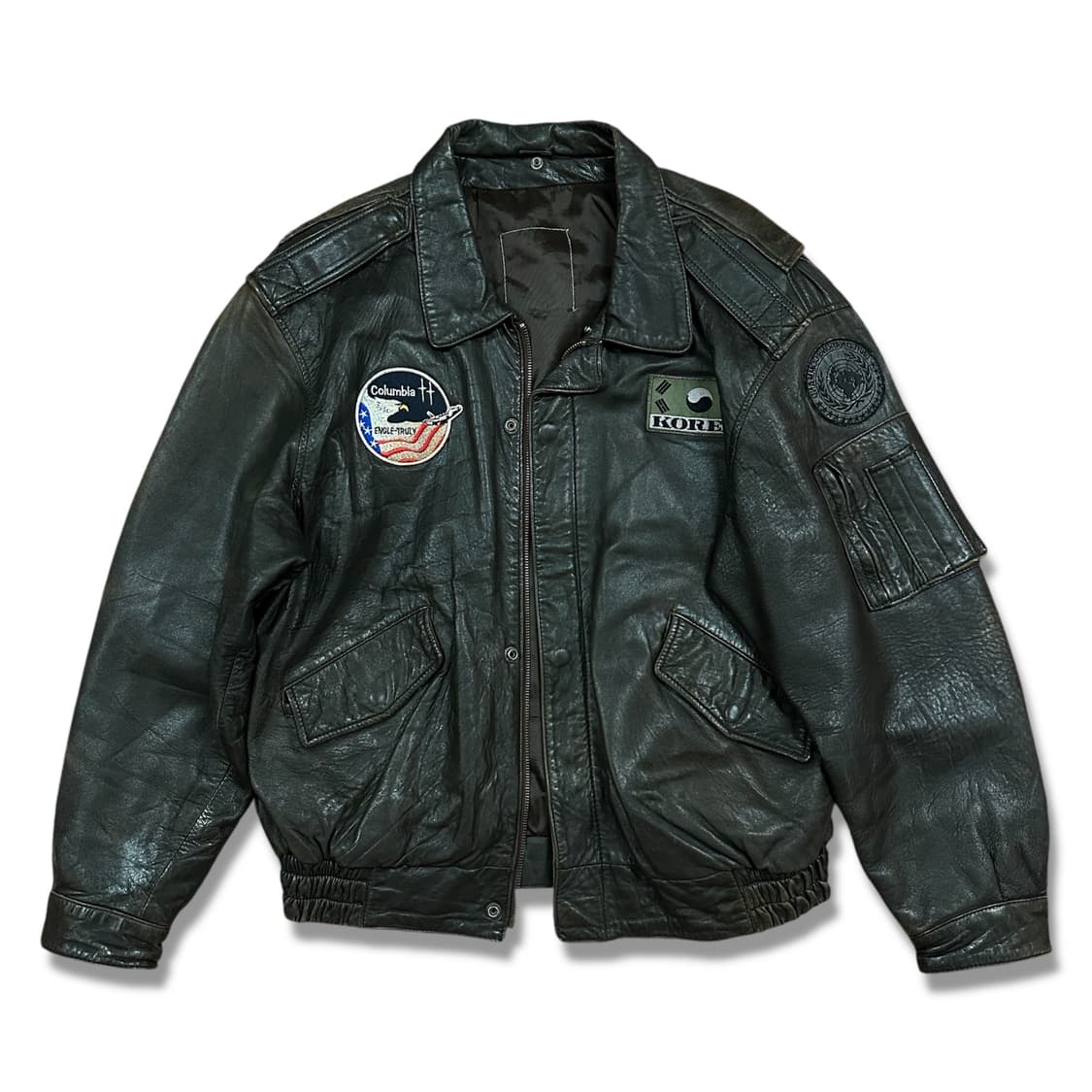 70-80s Faded A-2 Leather Flight Jacket 상품이미지3