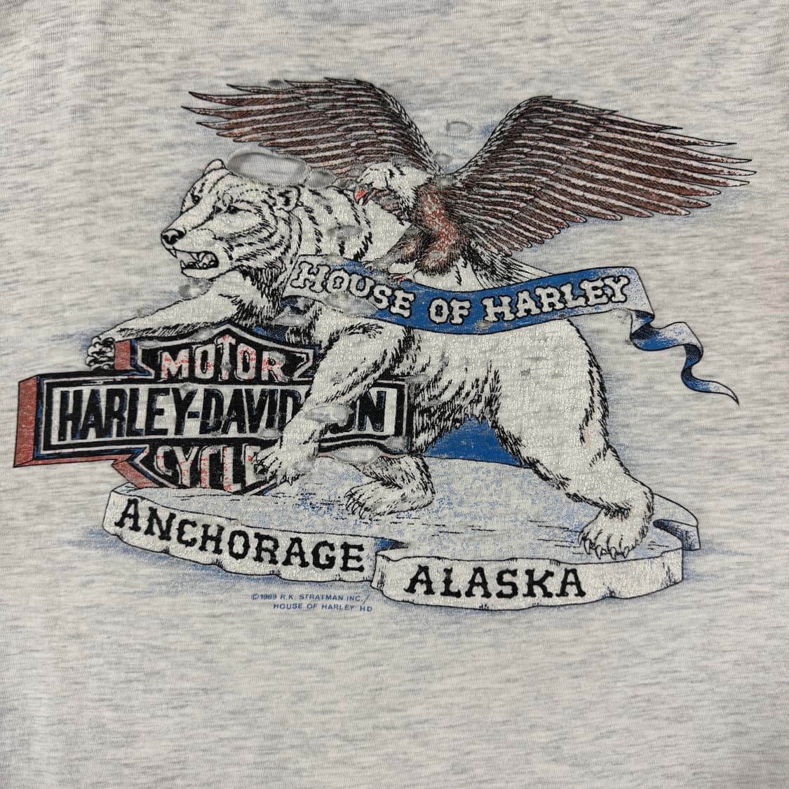 빈티지 90s 할리데이비슨 라이트닝 롱슬리브 티셔츠 상품이미지7