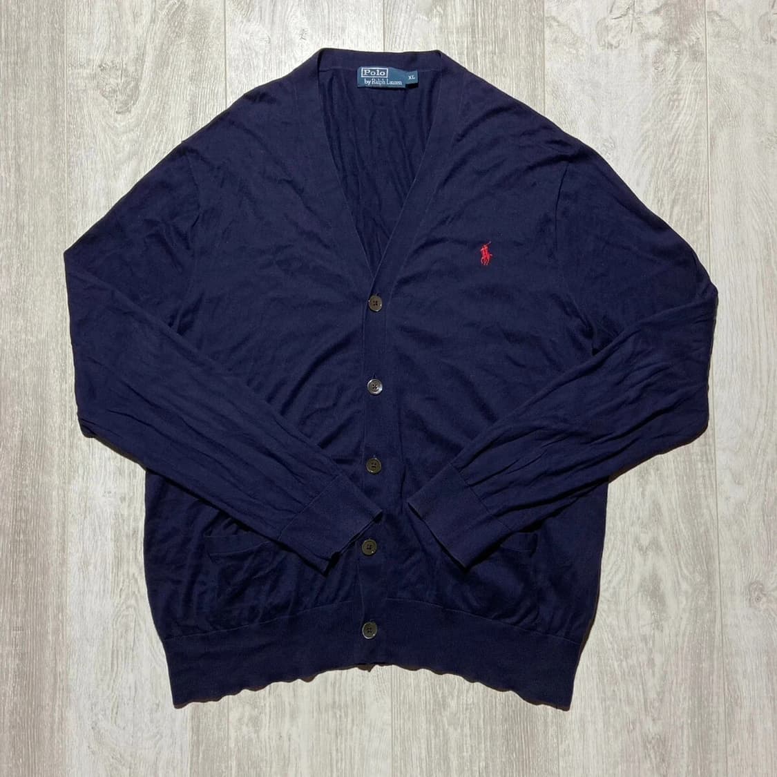 폴로 랄프 로렌 피마 코튼 네이비색 가디건 상품이미지1