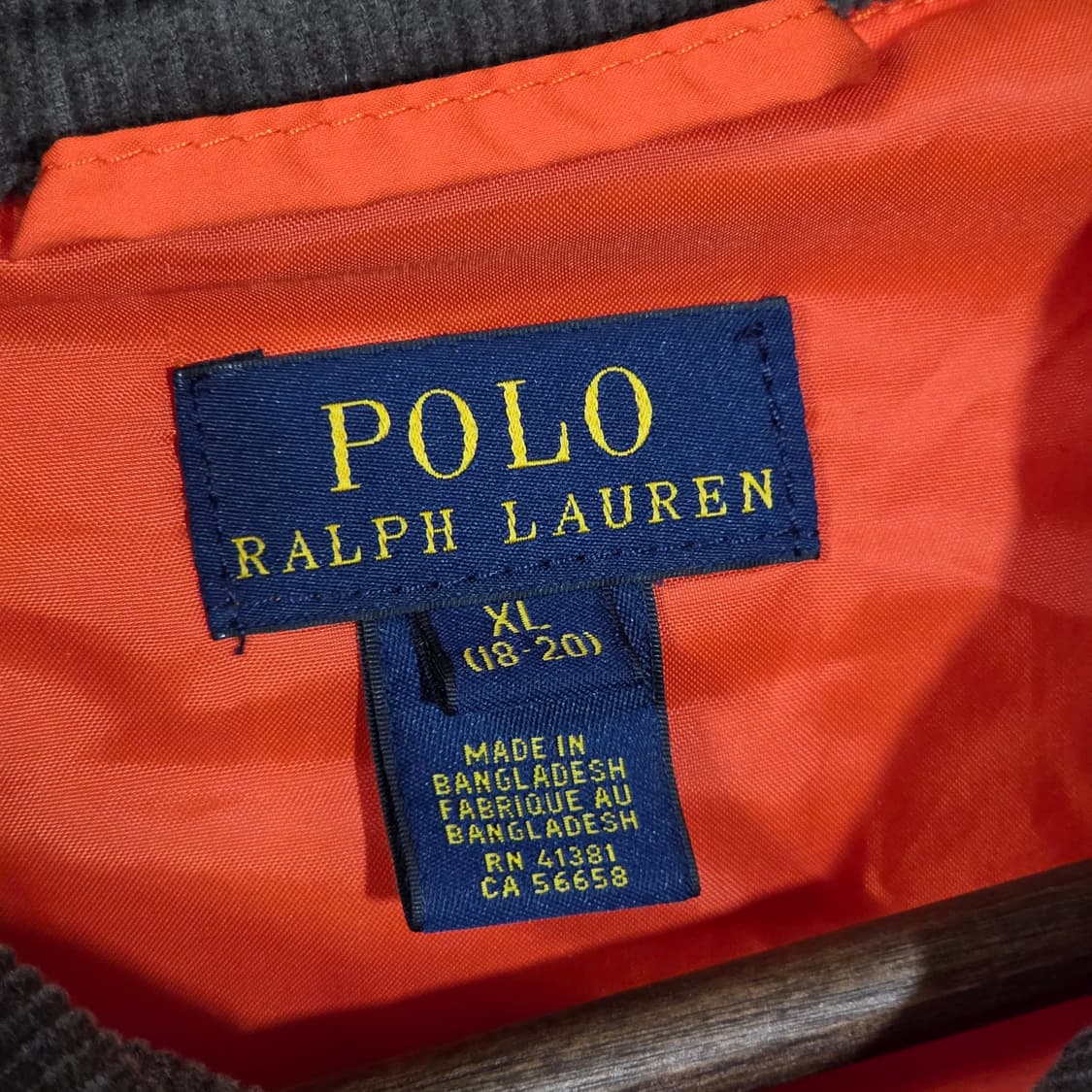 폴로 랄프로렌 오렌지 퀼팅 클래식 경량 자켓 상품이미지8