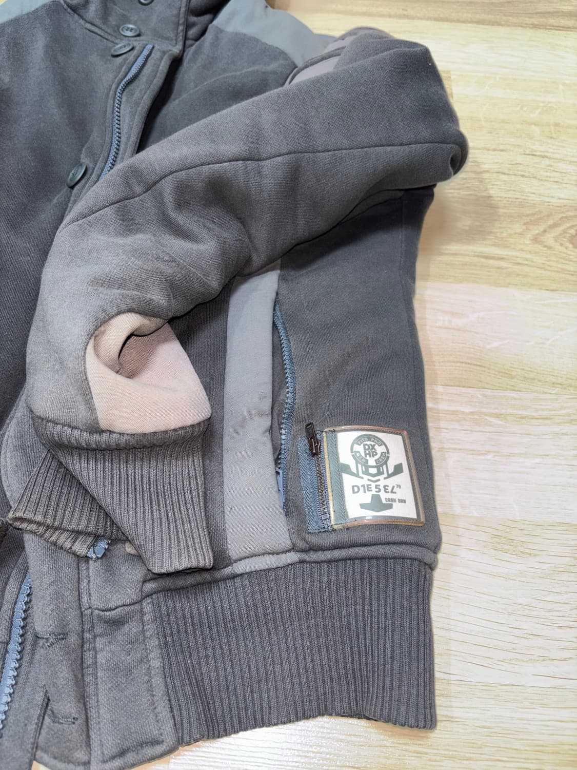 디젤 기모 후드집업 L 상품이미지2