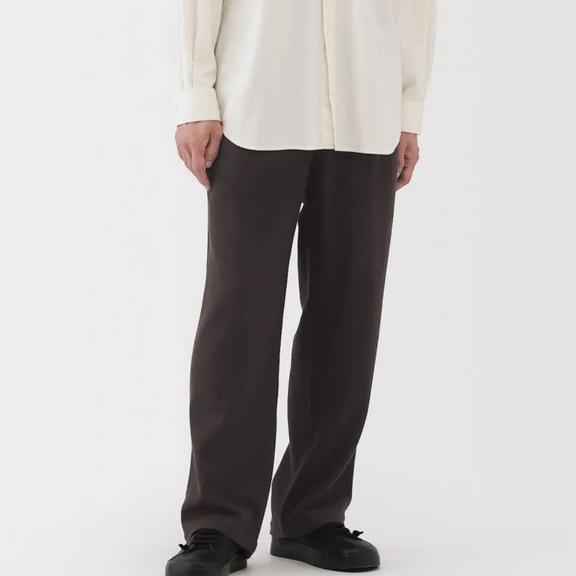 무지 라보 캐시미어 혼방 울팬츠 브라운 s사이즈 상품이미지3