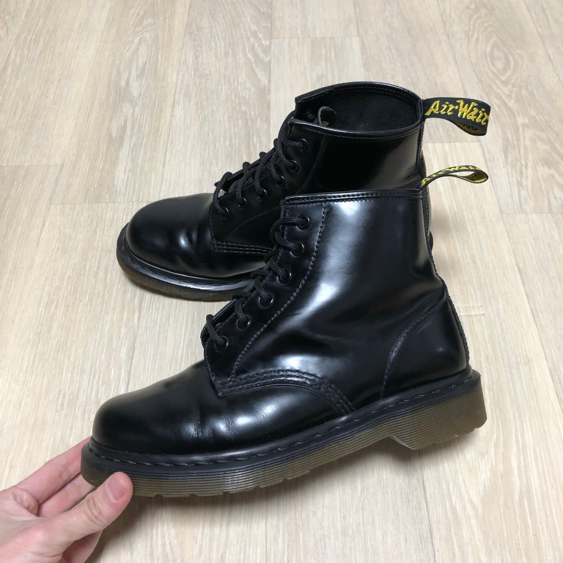 (250) 닥터마틴 Dr.martens 101 6홀 블랙 스무스 부츠 상품이미지1