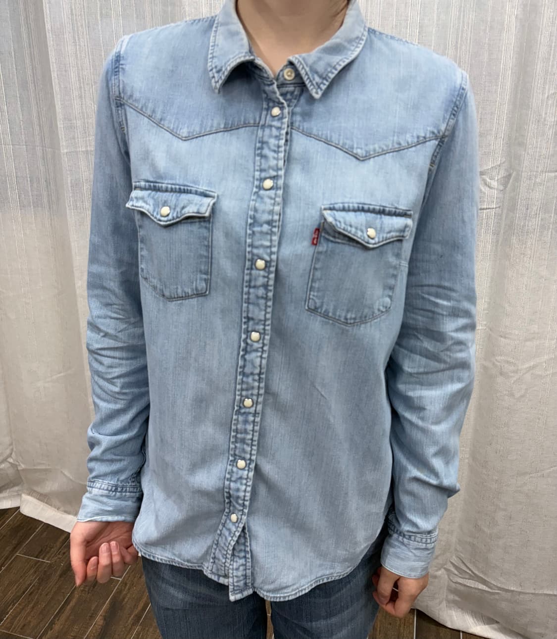리바이스 웨스턴 연청 데님 셔츠 상품이미지1