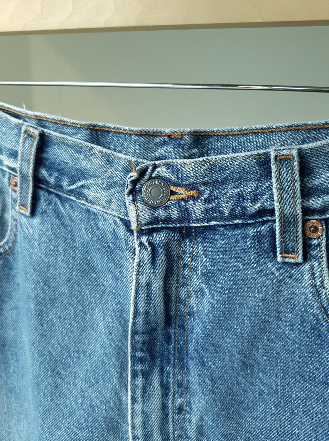 90s Levi's 550 denim shorts 상품이미지4