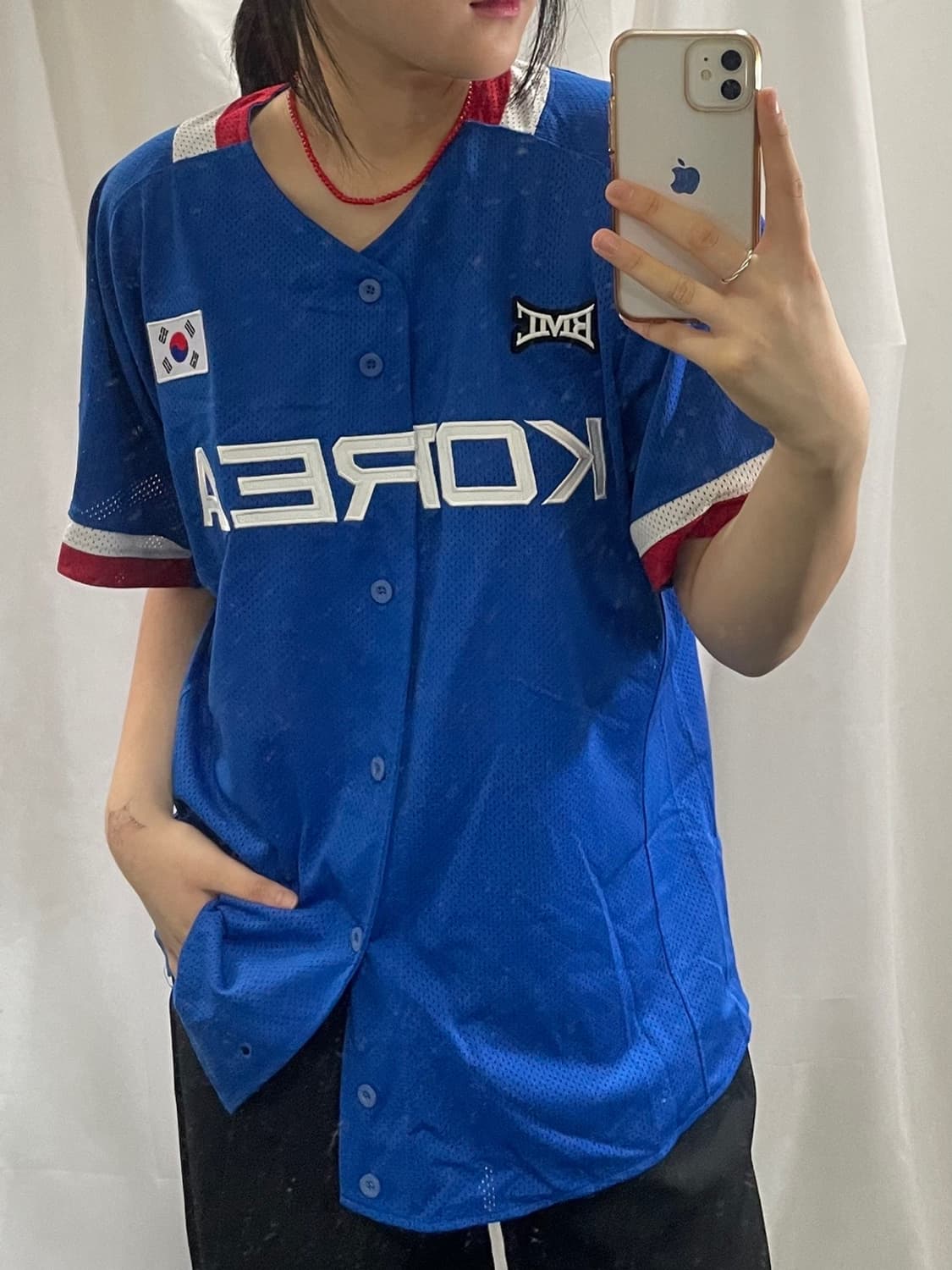 BIVIC 한국 36 블록코어 유니폼 블루 XL 상품이미지3