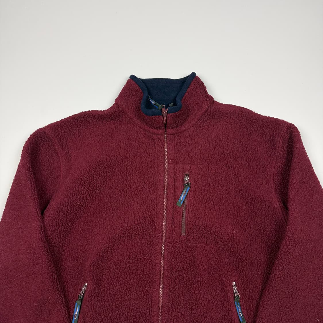 (110) 80s 엘엘빈 헤비 플리스 자켓 버건디 상품이미지3