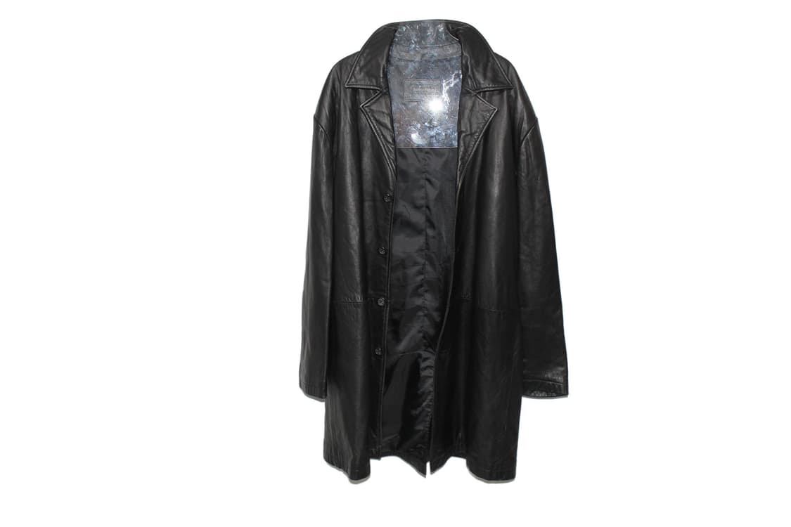 1990s 바나나리퍼블릭 카우레더 코트 상품이미지4