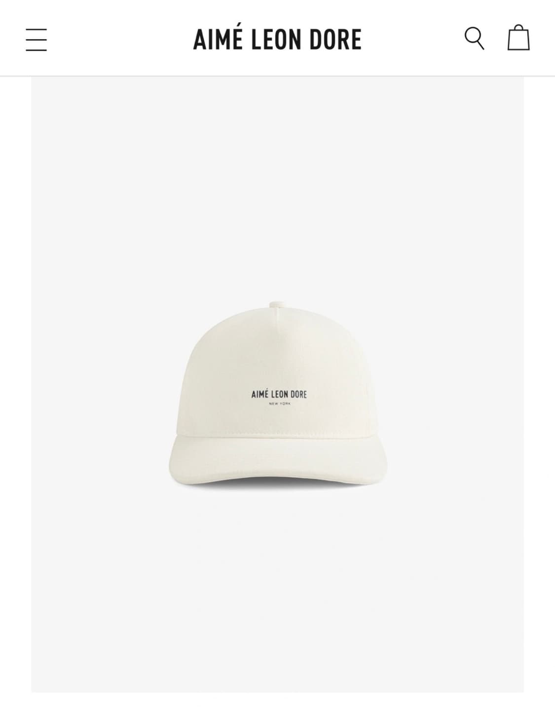 에임레온도르 흰색모자 상품이미지3