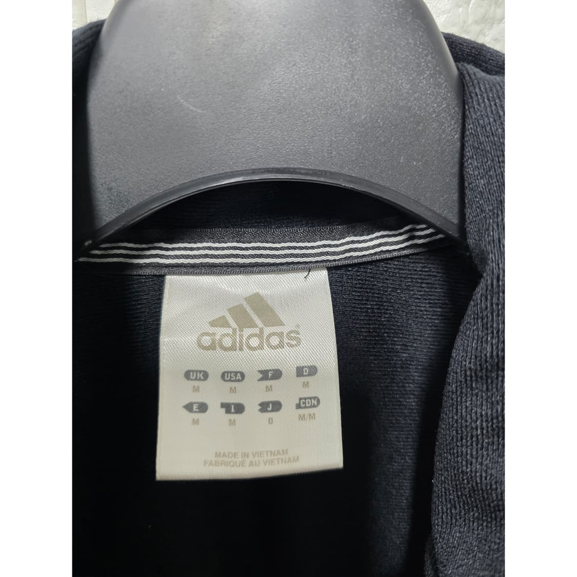 택포) XL아디다스 삼선 트랙탑  검정 져지 상품이미지2