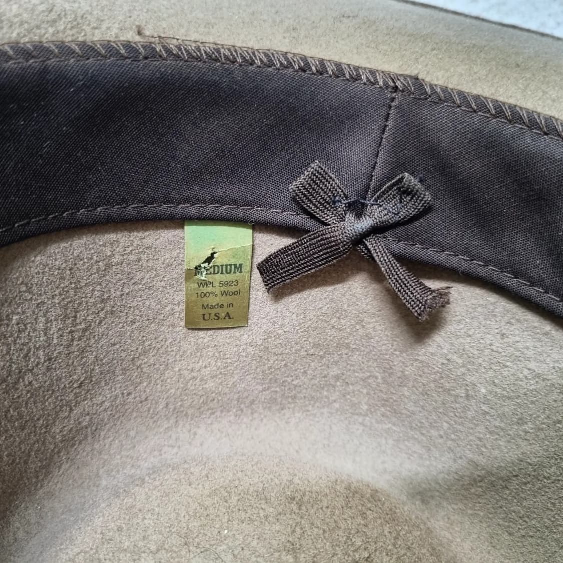 80s USA 핸드메이드 파나마 햇 상품이미지6