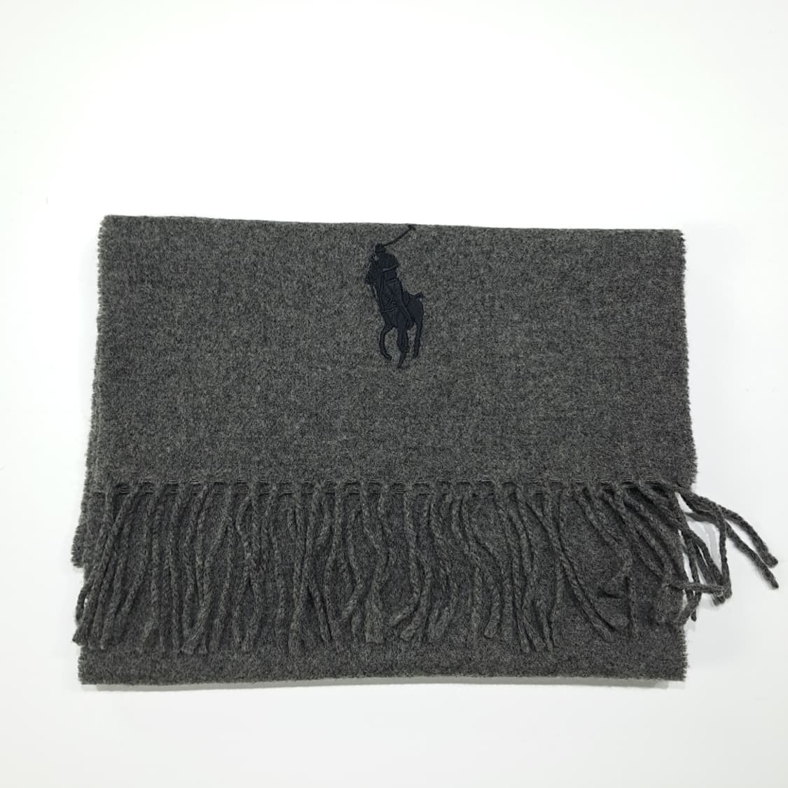 MX554 폴로 90s 이태리판 램스울 그레이 머플러 목도리 상품이미지7