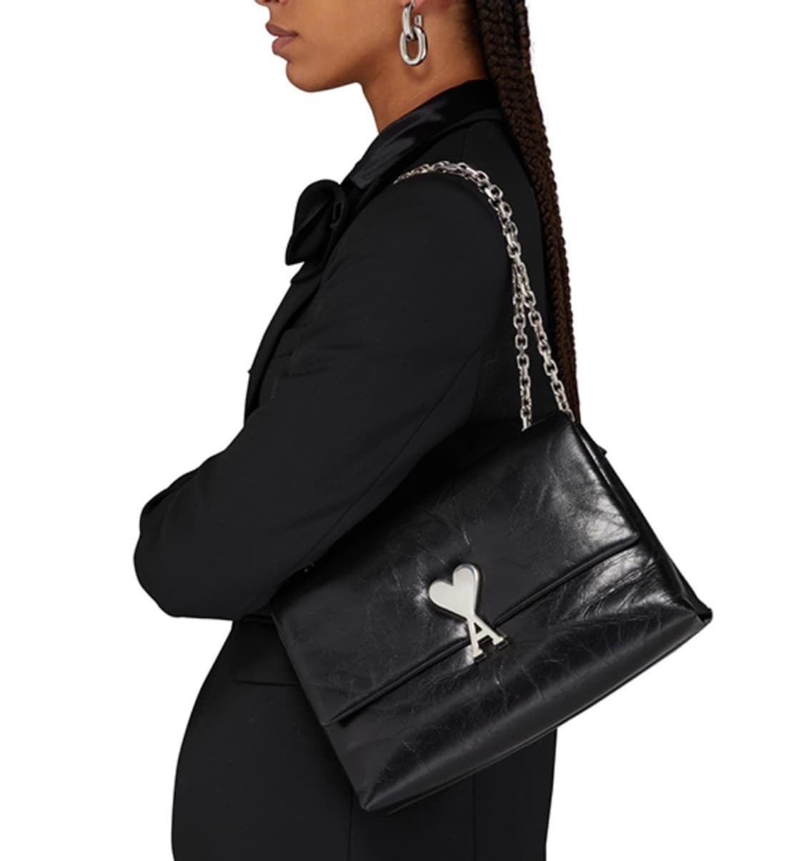 Ami - 불레 부 블랙 가죽 숄더 백 상품이미지1