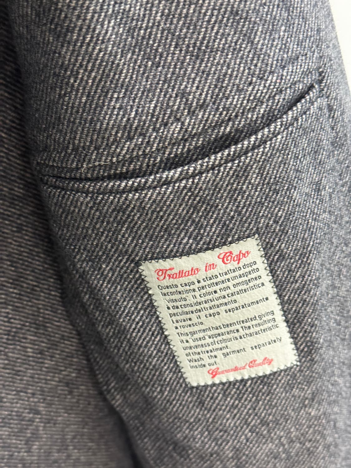 LG패션 이탈리아 캐시미어 헤링본 자켓 상품이미지2